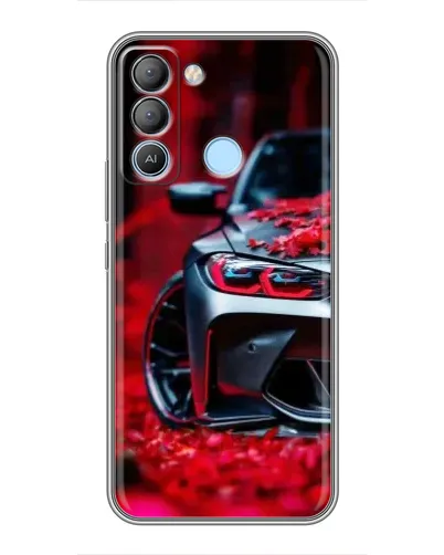 Чохол для TECNO Pop 5 LTE з картинкою «Спортивна BMW та квіти» Чохол для TECNO Pop 5 LTE з картинкою «Спортивна BMW та квіти»