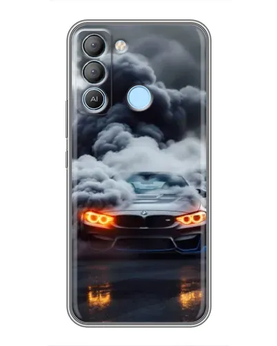 Чохол для TECNO Pop 5 LTE з картинкою «BMW у диму» Чохол для TECNO Pop 5 LTE з картинкою «BMW у диму»