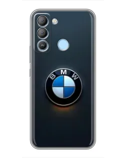 Чохол для TECNO Pop 5 LTE з картинкою «Логотип BMW — мінімалізм»
