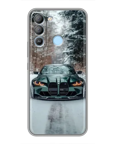 Чохол для TECNO Pop 5 LTE з картинкою «BMW у зимовому лісі» Чохол для TECNO Pop 5 LTE з картинкою «BMW у зимовому лісі»