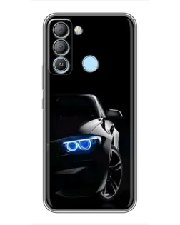 Чехол для TECNO Pop 5 LTE с картинкой «BMW — ночной взгляд»