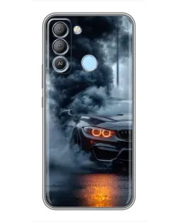 Чехол для TECNO Pop 5 LTE с картинкой «BMW M-Power — абстракция»