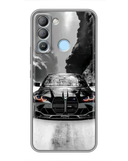 Чехол для TECNO Pop 5 LTE с картинкой «BMW — акварельный дрифт»