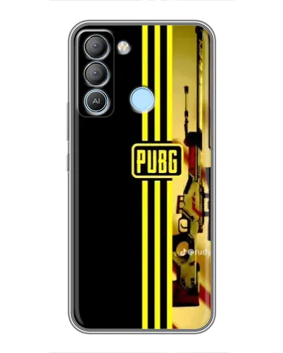 Чехол для TECNO Pop 5 LTE с картинкой «PUBG — камуфляжный шлем»