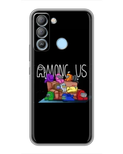 Чехол для TECNO Pop 5 LTE с картинкой «Логотип Among Us» Чехол для TECNO Pop 5 LTE с картинкой «Логотип Among Us»