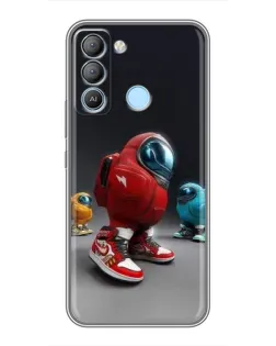 Чохол для TECNO Pop 5 LTE з картинкою «Among Us — 3D стиль»