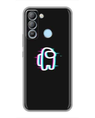 Чехол для TECNO Pop 5 LTE с картинкой «Among Us неон» Чехол для TECNO Pop 5 LTE с картинкой «Among Us неон»
