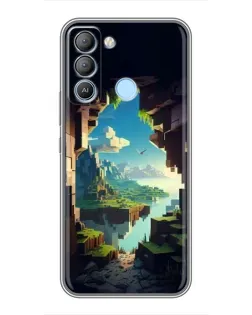 Чехол для TECNO Pop 5 LTE с картинкой «Вид из пещеры»
