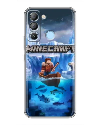 Чехол для TECNO Pop 5 LTE с картинкой «Minecraft ледяной мир» Чехол для TECNO Pop 5 LTE с картинкой «Minecraft ледяной мир»