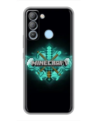 Чехол для TECNO Pop 5 LTE с картинкой «Minecraft Diamond лого» Чехол для TECNO Pop 5 LTE с картинкой «Minecraft Diamond лого»