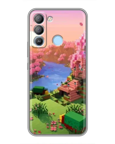 Чехол для TECNO Pop 5 LTE с картинкой «Розовое дерево Minecraft» Чехол для TECNO Pop 5 LTE с картинкой «Розовое дерево Minecraft»