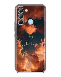 Чохол для TECNO Pop 5 LTE з картинкою «Сяйво Імені Jesus»
