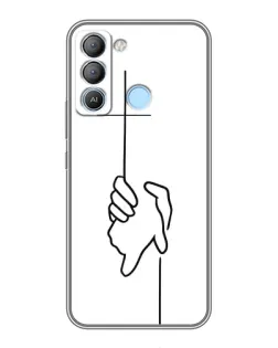 Чохол для TECNO Pop 5 LTE з картинкою «Рука тримає»