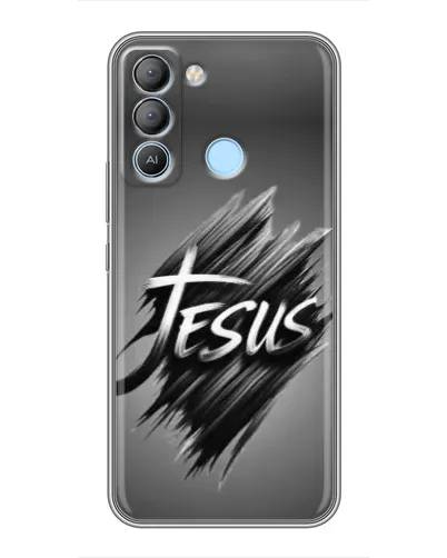 Чехол для TECNO Pop 5 LTE с картинкой «Надпись Jesus Graffiti»