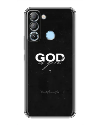 Чехол для TECNO Pop 5 LTE с картинкой «GOD — Бог над всем»