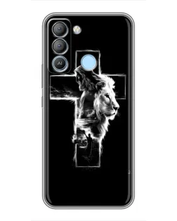 Чохол для TECNO Pop 5 LTE з картинкою «Сяючий хрест Jesus»