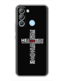 Чохол для TECNO Pop 5 LTE з картинкою «Текстовий хрест»