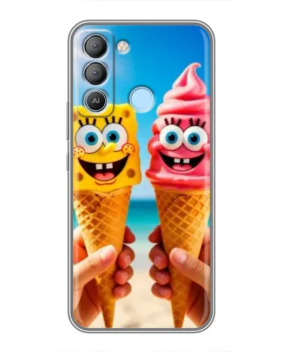 Чехол для TECNO Pop 5 LTE с картинкой «Спанч Боб мороженое» Чехол для TECNO Pop 5 LTE с картинкой «Спанч Боб мороженое»