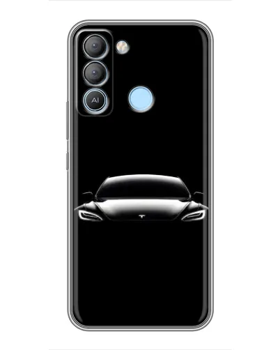 Чехол для TECNO Pop 5 LTE с картинкой «Фары Tesla Night» Чехол для TECNO Pop 5 LTE с картинкой «Фары Tesla Night»
