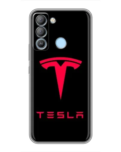 Чехол для TECNO Pop 5 LTE с картинкой «Tesla Red Logo» Чехол для TECNO Pop 5 LTE с картинкой «Tesla Red Logo»