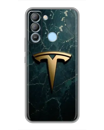 Чехол для TECNO Pop 5 LTE с картинкой «Мраморная Tesla Gold» Чехол для TECNO Pop 5 LTE с картинкой «Мраморная Tesla Gold»