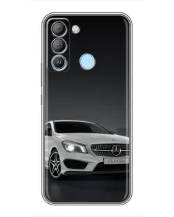 Чохол для TECNO Pop 5 LTE з картинкою «Mercedes AMG GT Silver»