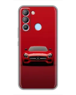 Чохол для TECNO Pop 5 LTE з картинкою «Червоний Mercedes AMG»