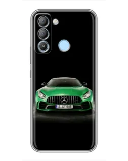 Чохол для TECNO Pop 5 LTE з картинкою «Mercedes — неоновий лого»