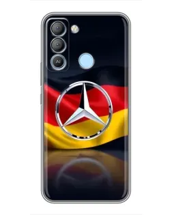 Чохол для TECNO Pop 5 LTE з картинкою «Mercedes — прапор Німеччини»