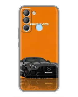 Чохол для TECNO Pop 5 LTE з картинкою «Помаранчевий Mercedes AMG»