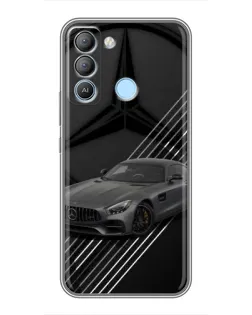 Чохол для TECNO Pop 5 LTE з картинкою «Mercedes AMG — графіка»