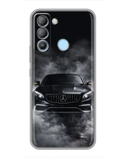 Чохол для TECNO Pop 5 LTE з картинкою «Mercedes у диму»