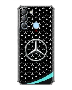 Чохол для TECNO Pop 5 LTE з картинкою «Mercedes — бірюзовий акцент»