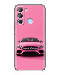 Чохол для TECNO Pop 5 LTE з картинкою «Рожевий Mercedes AMG»