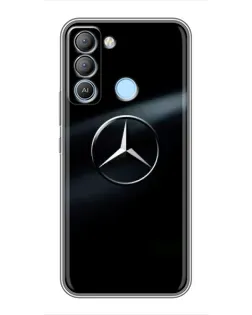 Чохол для TECNO Pop 5 LTE з картинкою «Mercedes на металі»