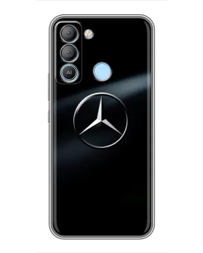 Чохол для TECNO Pop 5 LTE з картинкою «Mercedes на металі» Чохол для TECNO Pop 5 LTE з картинкою «Mercedes на металі»