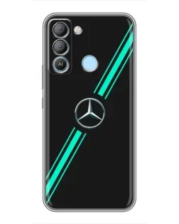 Чехол для TECNO Pop 5 LTE с картинкой «Спортивные линии Mercedes»