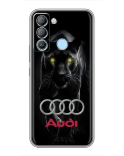 Чохол для TECNO Pop 5 LTE з картинкою «Пантера та Audi»