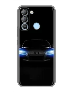Чохол для TECNO Pop 5 LTE з картинкою «Audi в неоні»