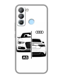 Чохол для TECNO Pop 5 LTE з картинкою «Audi — контрастний дизайн»