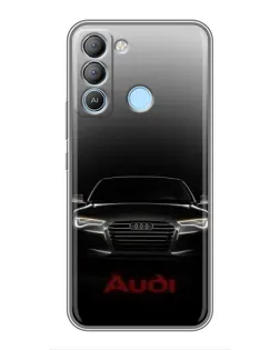 Чохол для TECNO Pop 5 LTE з картинкою «Audi — градієнтний контур»