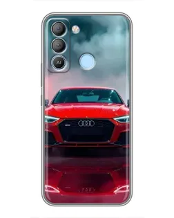Чохол для TECNO Pop 5 LTE з картинкою «Audi RS — червоний стиль»