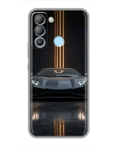 Чехол для TECNO Pop 5 LTE с картинкой «Lamborghini золотые линии» Чехол для TECNO Pop 5 LTE с картинкой «Lamborghini золотые линии»