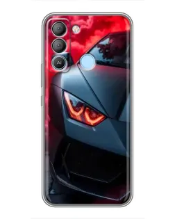 Чехол для TECNO Pop 5 LTE с картинкой «Lamborghini красное сияние» Чехол для TECNO Pop 5 LTE с картинкой «Lamborghini красное сияние»