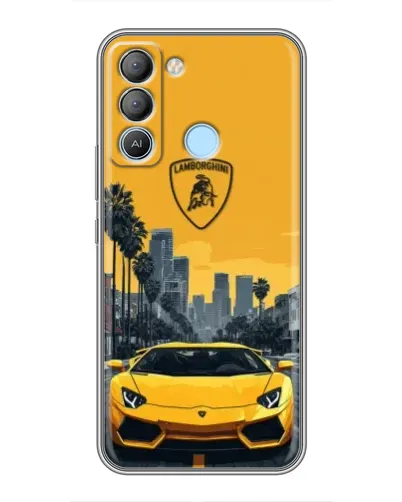 Чехол для TECNO Pop 5 LTE с картинкой «Желтый Lamborghini город» Чехол для TECNO Pop 5 LTE с картинкой «Желтый Lamborghini город»