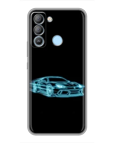 Чехол для TECNO Pop 5 LTE с картинкой «Неоновый контур Lamborghini» Чехол для TECNO Pop 5 LTE с картинкой «Неоновый контур Lamborghini»