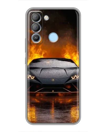 Чехол для TECNO Pop 5 LTE с картинкой «Lamborghini в огне» Чехол для TECNO Pop 5 LTE с картинкой «Lamborghini в огне»