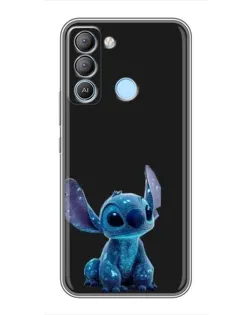 Чохол для TECNO Pop 5 LTE з картинкою «Стіч на чорному»