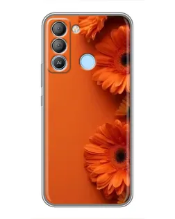 Чохол для TECNO Pop 5 LTE з картинкою «Помаранчеві гербери» Чохол для TECNO Pop 5 LTE з картинкою «Помаранчеві гербери»