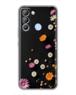 Чехол для TECNO Pop 5 LTE с картинкой «Цветочная композиция»